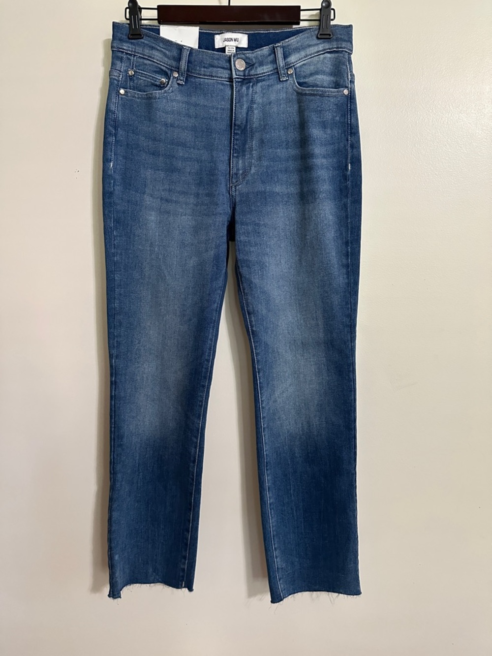 Jason Wu Women's Evie Straight-Leg Jeans in Medium Blue Denim